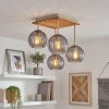 Koyoto plafoniera a 4 luci E14 con paralumi sferici per soggiorno e sala da pranzo