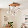 Koyoto plafoniera a 5 luci E14 con sfere scanalate, stile boho vintage