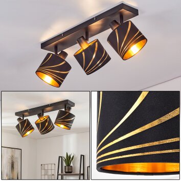 Alsen plafoniera con faretti orientabili E14 a 3 luci, design moderno