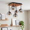 Gastor plafoniera a 5 luci con sfere E14, lampada da soffitto boho vintage