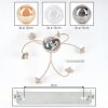 Chehalis plafoniera a sfere G9 a 6 luci, lampada da soffitto vintage ø 58 cm