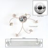 Chehalis plafoniera a sfere G9 6 luci Ø 64 cm lampada da soffitto vintage