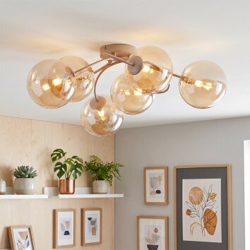 Chehalis plafoniera a sfere 6 luci G9 ø 64 cm per soggiorno e sala da pranzo