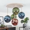 Chehalis plafoniera a sfere, lampada da soffitto 5 luci Ø 45 cm vintage per soggiorno
