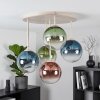 Chehalis plafoniera a sfere a 5 luci G9, Ø 45 cm, stile moderno vintage