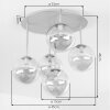 Chehalis plafoniera a sfere, lampada da soffitto G9 5 luci, Ø 45 cm