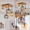 Koyoto plafoniera a 4 luci con sfere sospese E14, stile boho vintage