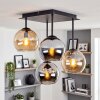 Koyoto plafoniera a 4 luci E14 con sfere sospese, stile moderno vintage