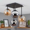 Koyoto plafoniera a 4 luci E14 con sfere sospese, stile moderno vintage