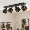 Opatija plafoniera con faretti orientabili E14, 4 luci, design geometrico