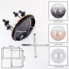Koyoto plafoniera 4 luci E14 ø 39,5 cm con sfere scanalate, stile boho
