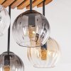 Koyoto plafoniera 4 luci E14 ø 39,5 cm con sfere scanalate, stile boho