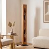 Lampada da terra Sernadelo in legno con pannelli curvi, stile boho, écru, E27