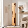 Lampada da terra Sernadelo in legno écru con intagli organici, stile Boho Style