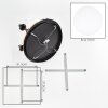 Plafoniera a sfere Boho Gastor a grappolo con 5 schermi bianchi, ø 15 cm
