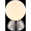 Globo Lampada da tavolo Cromo, Nichel opaco, 1-Luce