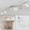 Plafoniera LED Villenauxe moderna con elementi quadrati, 3000 Kelvin