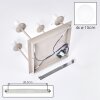 Plafoniera a sfere Gastor moderna con 4 schermi in vetro bianco, ø 15 cm