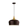 Eglo OBREGON Lampada a sospensione Marrone, Legno chiaro, Fucsia, 1-Luce