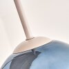Lampada a sospensione moderna Koyoto con 4 sfere in vetro a grappolo blu, verde e ramato