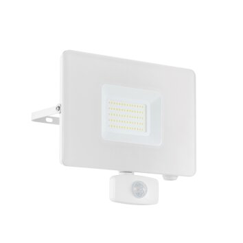 Eglo FAEDO Applique da esterno LED Bianco, 1-Luce, Sensori di movimento