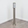 Lampione da vialetto moderno con anelli metallici e schermo bianco per il vialetto