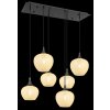 Globo Maxy lampadario a sospensione a 6 luci per tavolo da pranzo, organico E27