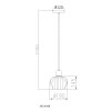 NOWA Toy lampada a sospensione sferica, lampada pendente, ø 19 cm, E27, 60 W