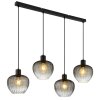 Toy NOWA lampada a sospensione moderna, 4 luci E27, lunga 108 cm per isola cucina
