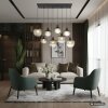 Toy NOWA lampadario a sospensione moderno 8 luci E27 per sala da pranzo e soggiorno
