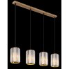 NOWA Run lampada a sospensione moderna 4 luci E27 lunga 88 cm per cucina e soggiorno