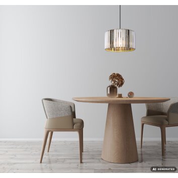 Run NOWA lampada a sospensione moderna con attacco E27, ø 35 cm, per cucina e soggiorno