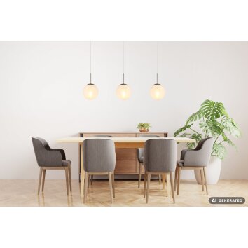 NOWA Kop lampada a sospensione a 3 luci per tavolo da pranzo, moderna, attacco E27