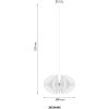 NOWA Sakura piantana lampada da terra moderna con attacco E27 25 Watt, altezza 150 cm