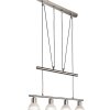 NOWA Daytona lampada sospesa per isola cucina, lineare, 4 luci, lunghezza 10 cm