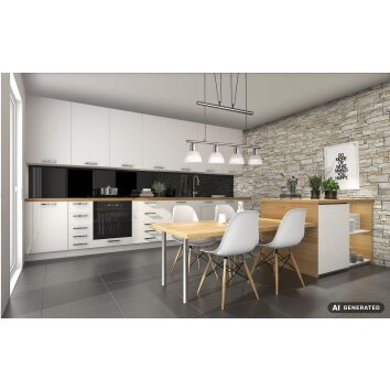 NOWA Daytona lampada sospesa per isola cucina, lineare, 4 luci, lunghezza 10 cm