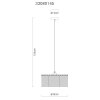Leeds NOWA piantana lampada da terra moderna E27 60 Watt H 135 cm ø 35 cm