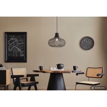 NOWA Mateo lampada a sospensione a gabbia ø 40 cm E27 40W per sala da pranzo