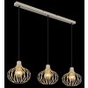 NOWA Mateo lampadario moderno a sospensione a 3 luci per cucina E27 60W 103 cm