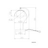 NOWA Eva lampada a sospensione pendente moderna G9 24,5 cm 10 Watt per ambienti
