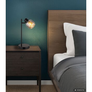 NOWA Tom lampada da tavolo moderna E14 40 Watt con interruttore sul cavo