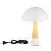 NOWA Paulin lampada da comodino a fungo moderna, design minimal per camera da letto