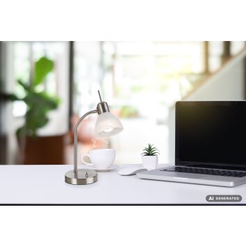 NOWA Daytona lampada da scrivania luce da lettura moderna E14 con interruttore