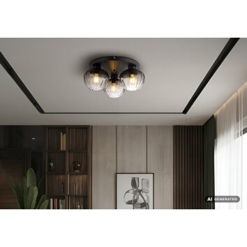 NOWA Toy lampada da soffitto rotonda a 3 luci E27 moderna Ø 45 cm per cucina e soggiorno