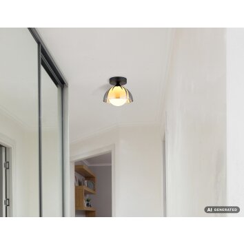 NOWA Eva lampada da soffitto moderna rotonda 20 cm G9 10 Watt per soggiorno e cucina