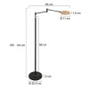 Steinhauer Soleil piantana da lettura LED regolabile, lampada da terra 7 Watt 900 Lumen