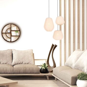 Steinhauer Sable lampada a sospensione moderna rotonda E27 L 25 cm per soggiorno