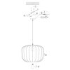 Steinhauer Sable lampada a sospensione moderna per sala da pranzo, Ø 45 cm, lunghezza 45 cm