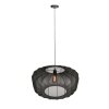 Steinhauer Sable lampada a sospensione rotonda per sala da pranzo E27, lunghezza 60 cm