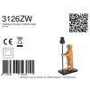 Steinhauer Animaux lampada da tavolo scimmia decorativa moderna con portalampada E27